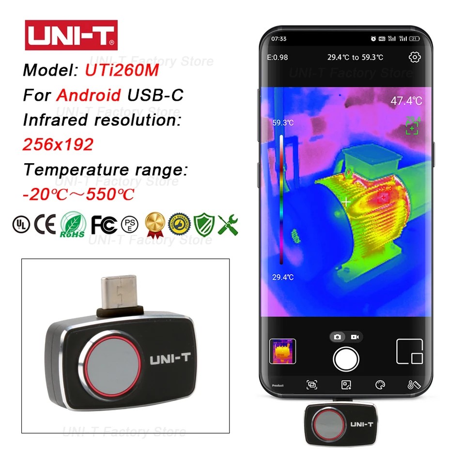 UNI-T Infrarot-Wärmebildkamera – Thermal Imaging Camera 256X192 Bewertung und Preis