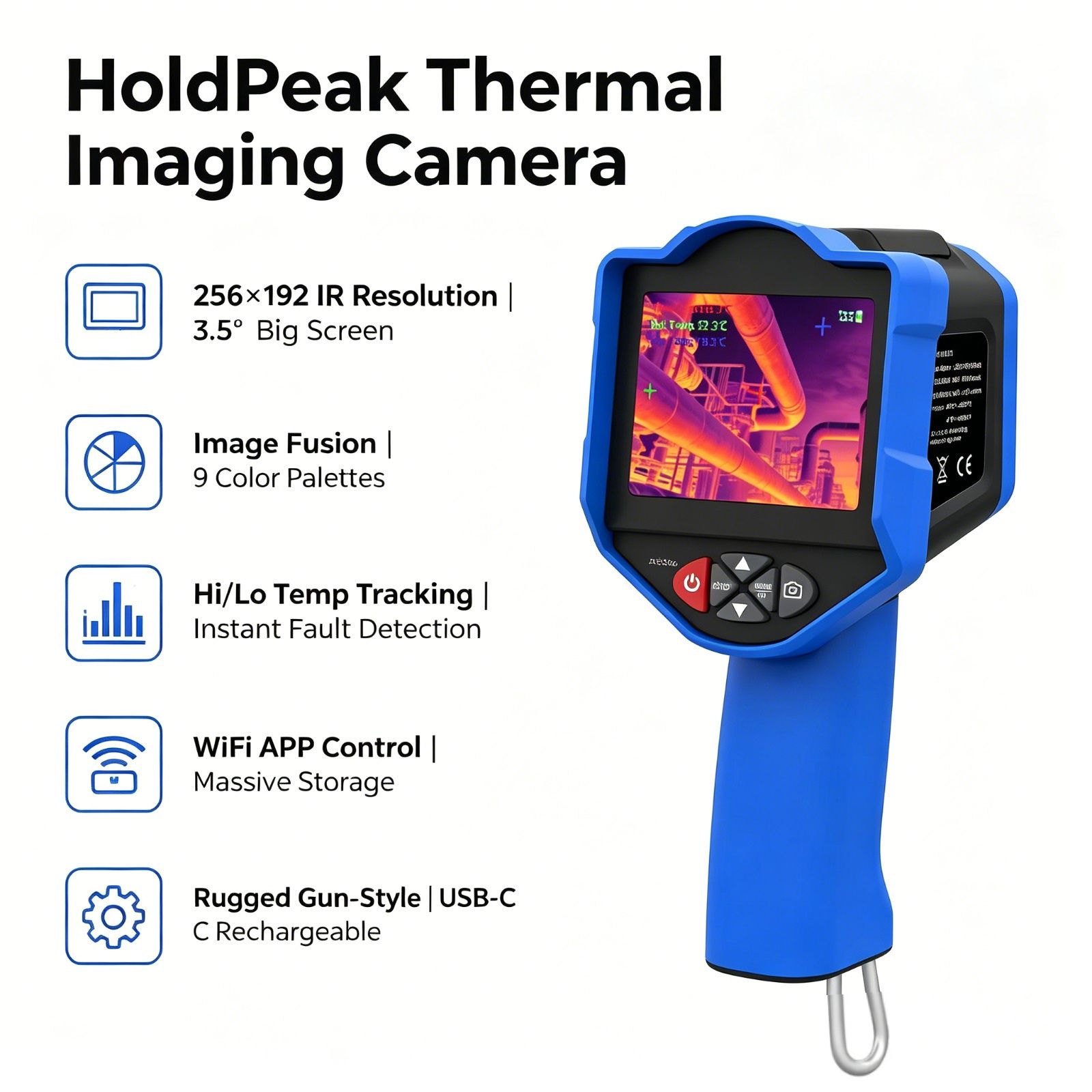 HoldPeak Wärmebildkamera 256x1 – Thermal Imaging Camera 256X192 Bewertung und Preis